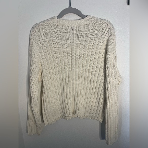 โจ A New Day Cream Button Front Knit Cardigan (M) - Picture 5 of 5